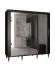 Armoire à portes coulissantes avec suffisamment d'espace de rangement Jotunheimen 274, couleur : noir - Dimensions : 208 x 200,5 x 62 cm (H x L x P)