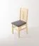 Chaise en bois de pin massif, naturel 002 - Dimensions 93 x 43 x 45 cm (H x L x P)