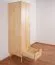 Armoire en pin massif naturel Aurornis 02 | 200 x 50 x 60 cm | Design moderne et grande capacité