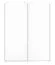 Chambre d'adolescent - Armoire, Couleur: Blanc - Dimensions: 200 x 151 x 62 cm (H x L x P)