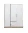 Chambre à coucher - Armoire, Couleur: Blanc / Chêne - Dimensions: 190 x 150 x 56 cm (H x L x P) Abbildung