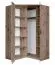 117 cm de large Armoire avec 2 portes | Couleur: Chêne Abbildung