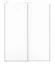 151 cm de large Armoire à portes coulissantes avec 2 portes | 5 casiers | tringle à vêtements | Couleur: Blanc Abbildung