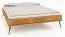 Lit simple / Lit d'appoint Rolleston 03, bois de hêtre massif huilé - Couchage : 90 x 200 cm (l x L)