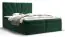 Lit boxspring dans une couleur exceptionnelle Pirin 18, Couleur : Vert - Surface de couchage : 140 x 200 cm (l x L)