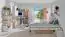 Chambre des jeunes - Etagère suspendue Dennis 08, couleur : frêne / blanc - Dimensions : 65 x 110 x 22 cm (h x l x p)