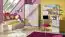 Chambre des jeunes - Commode Dennis 05, couleur : violet cendré - Dimensions : 144 x 80 x 40 cm (h x l x p)