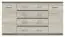Commode Pamulang 12, couleur : Chêne de Sonoma - Dimensions : 91 x 162 x 40 cm (H x L x P)