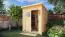 Maison de jardin en éléments avec toit monopente, plancher et feutre de couverture inclus, finition naturelle - 14 mm, surface au sol : 3,00 m².