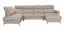 Canapé d’angle panoramique couchage Turnhout 01 | Beige | 102 x 340 x 207 cm | Ottomane à gauche