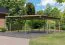 Double carport Eco 2 variante B avec 1 arc d'entrée, couleur naturelle KDI, surface au sol 28,4 m².