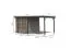 Abri de jardin toit rapporté en épicéa nordique, gris eau/anthracite, toit en tôle trapézoïdale résistant aux intempéries, coins stables, serrure à cylindre, 2,09 × 2,13 m