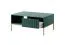 Table basse contemporaine Worthing 09, Couleur : Turquoise / Or - Dimensions : 46 x 104 x 68 cm (H x L x P)