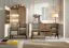Commode | Noyer/Cachemire | 140 x 40 x 81 cm | Pieds métalliques | Chants ABS | 2 portes | Système Push-to-open | 3 tiroirs avec système Soft Close | 4 compartiments | Belladere 04
