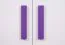 Chambre d'enfant - Commode Walter 08, couleur : blanc brillant / violet - 85 x 80 x 40 cm (H x L x P)