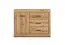 Commode / Buffet Athens 05 / 3 tiroirs / Dimensions : 116 x 40 x 85 cm / Couleur : Chêne Evoke / 1 porte / Fermeture en douceur / Mécanisme de fermeture silencieux