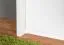 Armoire brillant avec cadre, Couleur: Blanc / Blanc - Dimensions: 226 x 277 x 60 cm (H x L x P)