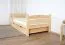 Lit enfant ou adolescent Milo 36 | 2 tiroirs & sommier inclus | Pin massif naturel | 90 x 200 cm | Robuste