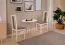 Chaise de salle à manger classique Madohn rembourrée, revêtement en gris foncé, hauteur d'assise de 47 cm, bois de hêtre aspect chêne, bois durable, corps en hêtre