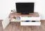 Meuble TV Asau 04, Couleur : Cachemire / Chêne foncé - Dimensions : 56 x 148 x 47 cm (H x L x P)