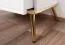 Commode Roanoke 04, Couleur : Blanc / Blanc brillant - Dimensions : 85 x 160 x 40 cm (h x l x p), avec 2 portes, 3 tiroirs et 2 compartiments