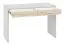 Chambre des jeunes - Bureau Forks 07, couleur : chêne / blanc - Dimensions : 79 x 120 x 51 cm (h x l x p), avec 2 tiroirs