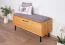 Banc avec espace de rangement / Armoire à chaussures Kumeu 58 bois de hêtre massif huilé - Dimensions : 52 x 97 x 36 cm (H x L x P)
