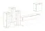 Meuble mural Balestrand 203 | Espace optimisé | Chêne Wotan / Blanc | 160 x 330 x 40 cm | 14 compartiments