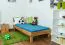 Bois massif Cadre de lit Chêne 100 x 200 cm huilé Abbildung