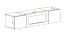 Meuble TV / Cheminée bioéthanol / Couleur : Chêne Hickory Jackson / 2 portes / Fonction Push-to-open / 2 compartiments / Dimensions : 160 x 40 x 40 cm