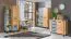 Bureau Atule 09, couleur : chêne / gris - Dimensions : 80 x 120 x 56 cm (H x L x P)