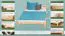 Lit double en pin massif naturel A5 | Sommier inclus | 160 x 200 cm | Design moderne & robuste
