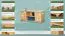 Meuble-TV Armoire-TV Bois massif Couleur: Naturel 55x118x47 cm 