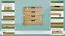 Commode en pin massif naturel 003 | 100 x 100 x 42 cm | Design moderne, 4 tiroirs spacieux