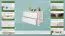 Commode de nuit Junco 152 | Pin massif blanc | 55 x 80 x 42 cm | 2 grands tiroirs