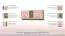 Armoire murale enfant Benjamin 23 | 82 x 209 x 37 cm | Finition hêtre & rose | 4 portes, Soft Close