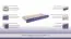 Tiroir de lit pour lit Luis, couleur : chêne blanc / violet - 80 x 190 cm (l x L)