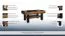 Table basse "Postira" 25, couleur : noyer / noir, partiellement massif - Dimensions : 51 x 120 - 160 x 70 cm (H x L x P)