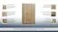 Armoire | 3 portes battantes | 2 tiroirs | 6 casiers | avec tringle à vêtements | 120 cm de large | Couleur: Chêne Sonoma Abbildung