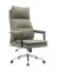 Chaise de bureau en similicuir Tawi 02, pivotante et réglable en hauteur, 109-117 x 49 x 71 cm, en vert olive, dossier ergonomique