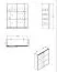 Armoire penderie blanche Kule 06 | 1 porte miroir | 6 compartiments | 210 x 179 x 62,5 cm | Design moderne