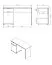 Bureau Sonomi 01 | Chêne Sonoma / Blanc | 1 tiroir, 1 porte, 2 niches | Poignées grises | 75,5 x 130 x 50 cm