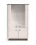 Vitrine / petite / 4 portes / Couleur : Cachemire / Chêne Windmill foncé / Fonction soft-close / Dimensions : 92 x 40 x 150 cm / 4 compartiments / Pour le salon