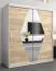 180 cm de large Armoire avec 2 portes | 10 casiers | Couleur: Chêne Sonoma / Blanc Abbildung