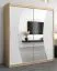 180 cm de large Armoire avec 2 portes | 10 casiers | Couleur: Chêne Sonoma / Blanc Abbildung