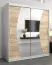 180 cm de large Armoire avec 2 portes | 10 casiers | Couleur: Chêne Sonoma / Blanc Abbildung