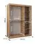 150 cm de large Armoire avec 5 casiers et 2 portes | Couleur: Noir Abbildung