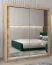 180 cm de large Armoire à portes coulissantes avec 2 portes | 10 casiers | 2 tringles à vêtements | Couleur: Chêne Sonoma Abbildung