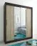 180 cm de large Armoire à portes coulissantes avec 2 portes | 10 casiers | 2 tringles à vêtements | Couleur: Noir Abbildung