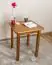 Table en pin massif, couleur chêne 002 (rectangulaire) - Dimensions 60 x 60 cm (L x P)